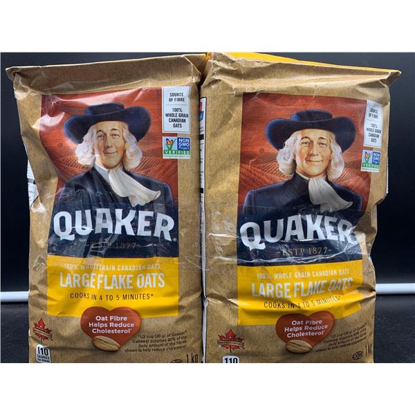 Quaker Large Flake Oats (2 x 1kg)