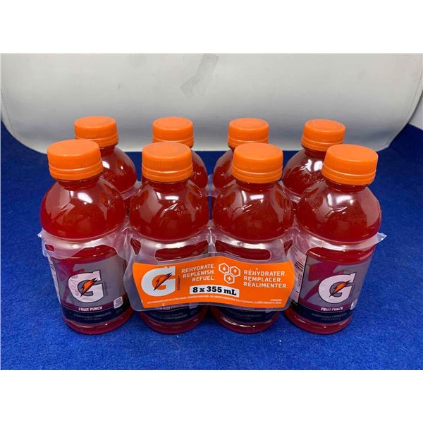 Gatorade Fruit Punch Electrolyte Beverage (8 x 355ml)