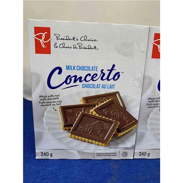 Presidents Choice Milk Chocolate Concerto Biscuits (6 x 240g)