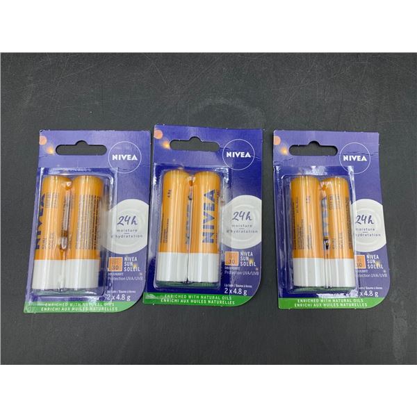 Nivea Sun Soleil Lip Balm (3 x 2 x 4.8g)