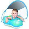 Image 7 : LAYCOL Baby Swimming Float Inflatable Baby Pool Float Ring Newest with Sun Protection Canopy,add Tai