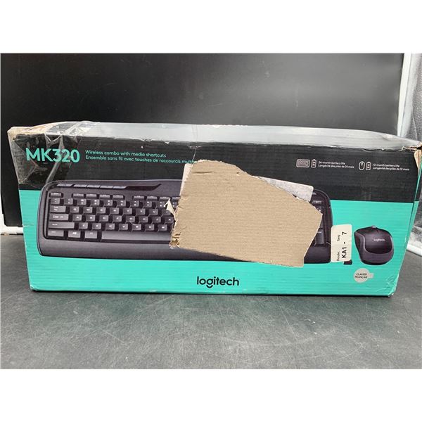 MK320 Logitech Wireless Combo with Media Shortcuts