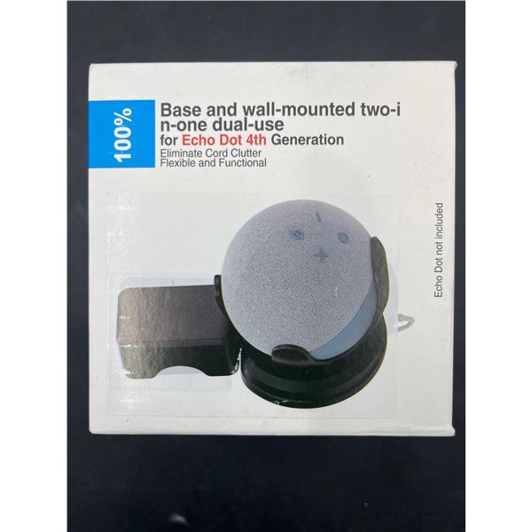 Base and Wall-Mounted 2-in-1 Dual Use for Echo Dot 4th Generation