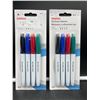 Image 1 : Staples Assorted Colour Dry Erase Markers (2 x 4)