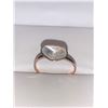 Image 1 : Ladies 14Kk Gold on .925 Silver 2.40 Carat Natural Rose Cut Diamond Solitaire Ring - Appraisal Certi