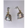 Image 1 : Natural Pearl & Garnet 19.85 Ladies .925 Silver Earrings Appraisal Certificate Value $925.00