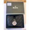 Image 1 : NEW BULOVA Model 96L109 Leather Strap Wrist watch with Box
