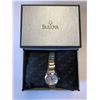 Image 1 : NEW BULOVA Model 96M111 Ladies Date Faced Silver Wrist Watch in Box