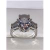 Image 1 : Ladies 1.0 Carat Oval Cut Solitaire with Bezel set shank stones Engagement Ring size 7