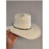 Image 1 : Mens Size 7 1/8 Straw Cowboy Hat - ESTATE ITEM