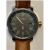 Image 1 : Fossil Mens Date Faced Leather Strap Wrist Watch - ESTATE ITEM
