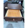 Image 2 : Single drawer side table 21 x 16 x 26