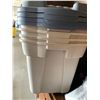 Image 3 : Lot of 4 Storage bins with lids