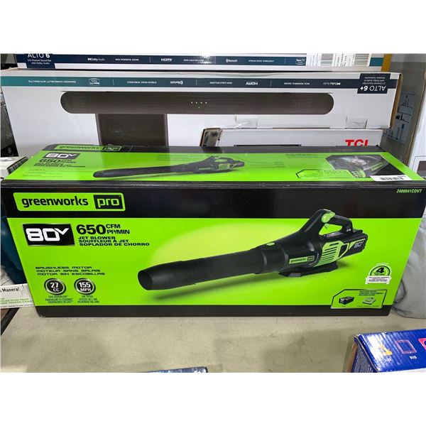 Greenworks pro jet blower