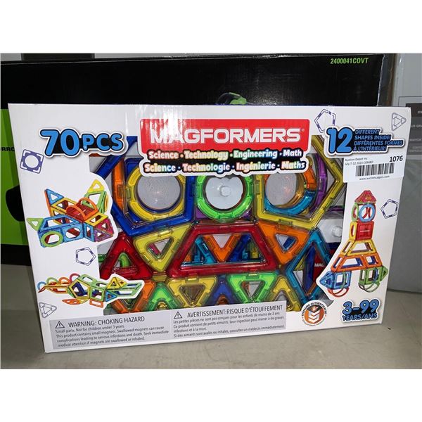 Magformers 70 pcs 12 diffrent shapes kids play set