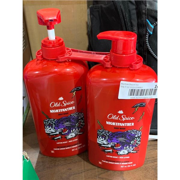Old spice night panther body wash 2 x 887ml