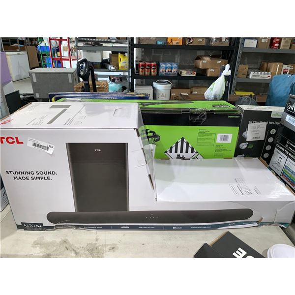 TCL Alto 6 plus 2.1 channel sound bar with dolby audio and wireless subwoofer