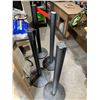 Image 1 : Lot of 4 black stanchions