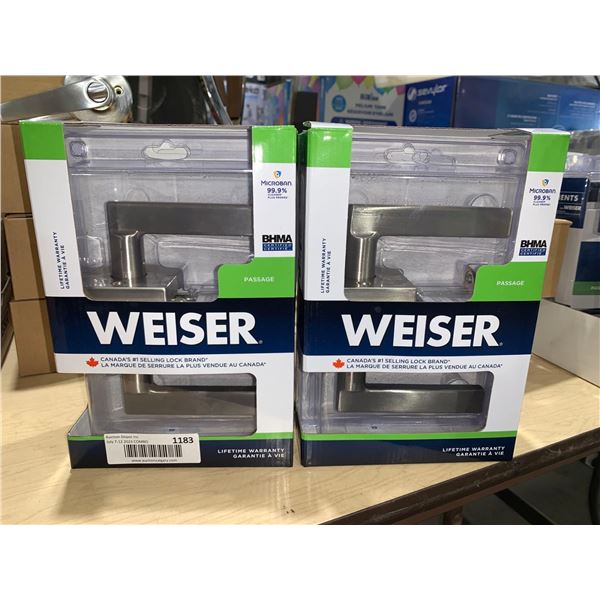 Lot of 2 weiser passage chrome door handles