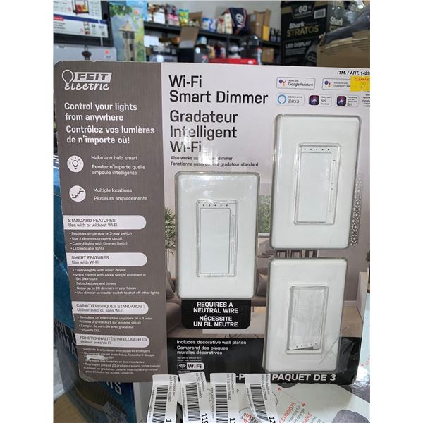 Wi-fi smart dimmer set of 3