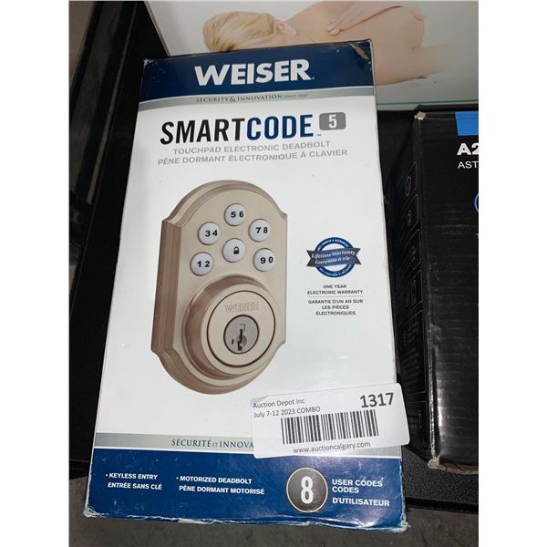 Weiser SmartCode 5 Touch Electronic Deadbolt