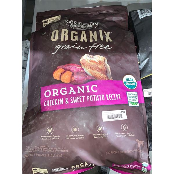 Castor & Pollux Organix Grain Free Dog Kibble 18Lbs