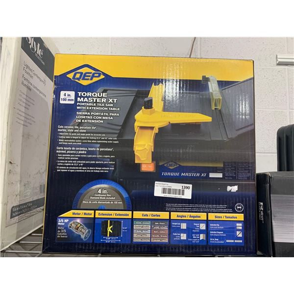 Qep Torque Master Xt Portable Tile Saw with Extension Table