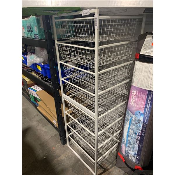 8 Drawer (Or 2x4 drawer) Wire Storage System 19.5Wx20Dx55"T