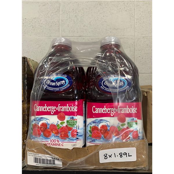 Ocean Spray Cranberry/Raspberry Juice 8x1.89L