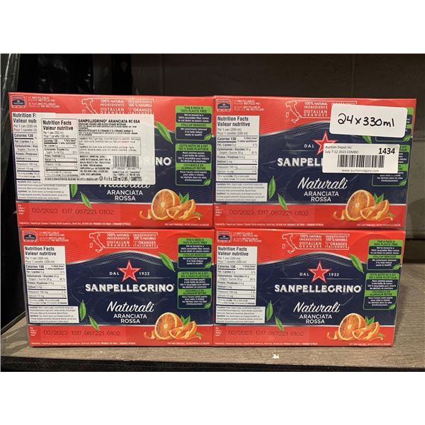 San Pellegrino Naturali Aranciata Rossa Sparkling Drink 24x330ml