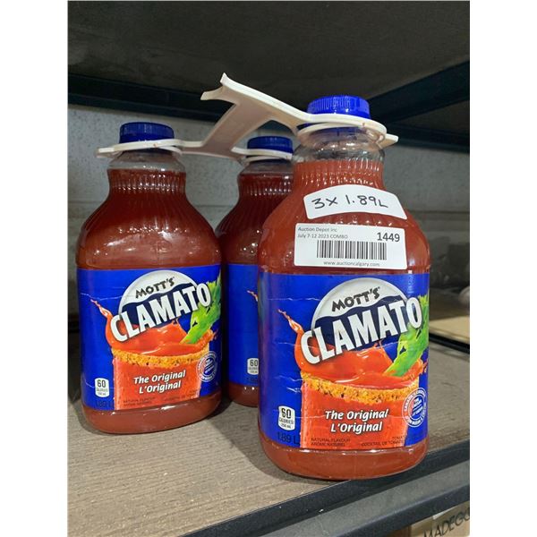 Mott's Clamato Juice 3x1.89L