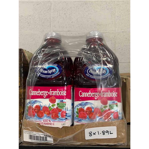 Ocean Spray Cranberry/Raspberry Juice 8x1.89L