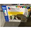 Image 3 : Magna-Tiles Clear Colors 100 Pc Set - Ages 3-99
