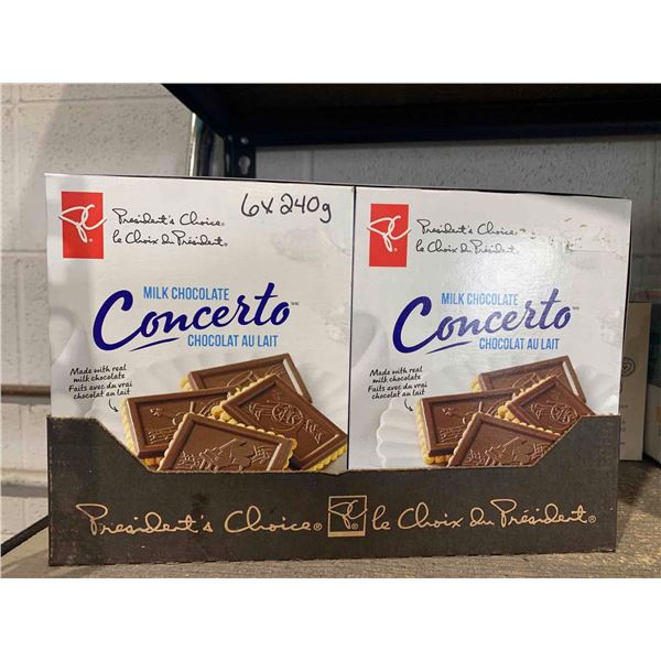 PC Concerto Milk Chocolate Topped Biscuits 6x240g