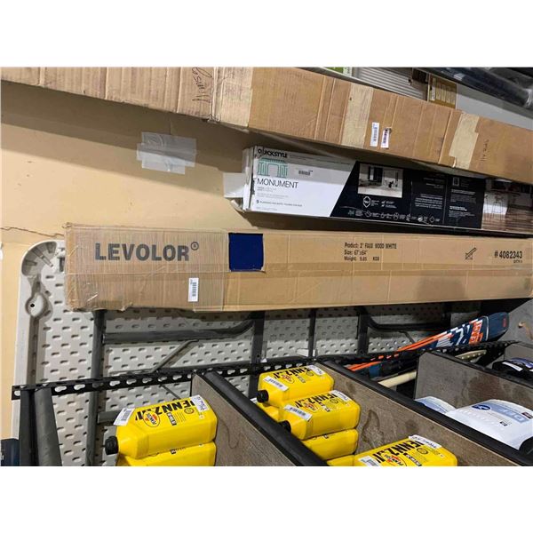 Levolor Model 1026635 2" White Faux Wood Blinds - 67x64"