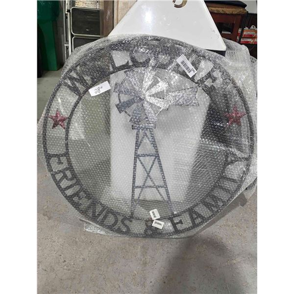 Koopers Welcome Family & Friends Metal Sign- Yard Art