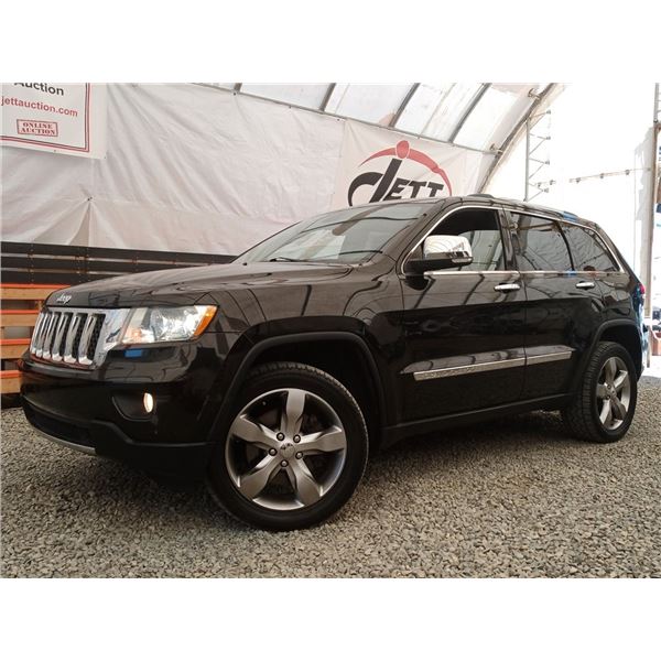 C6 --  2011 JEEP GRAND CHEROKEE OVERLAND 4X4, Black, 149, 278  KM'S - Estate Sale