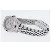 Image 8 : Rolex Quickset Gray Roman Diamond & Ruby Datejust Wristwatch 26MM