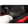 Image 5 : Balenciaga Red Black Canvas Explorer Small Pouch with Strap