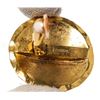Image 3 : Chanel CC Gold-tone Round Clip-On Earrings