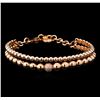 Image 1 : 0.28 ctw Diamond Bangle Bracelet - 14KT Rose Gold