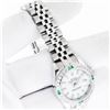 Image 6 : Rolex Sapphire Quickset White Index Diamond Emerald Datejust Wristwatch