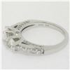 Image 9 : 14k White Gold 1.50 ctw Oval 3 Stone Diamond Promise Engagement Ring w/ Accents
