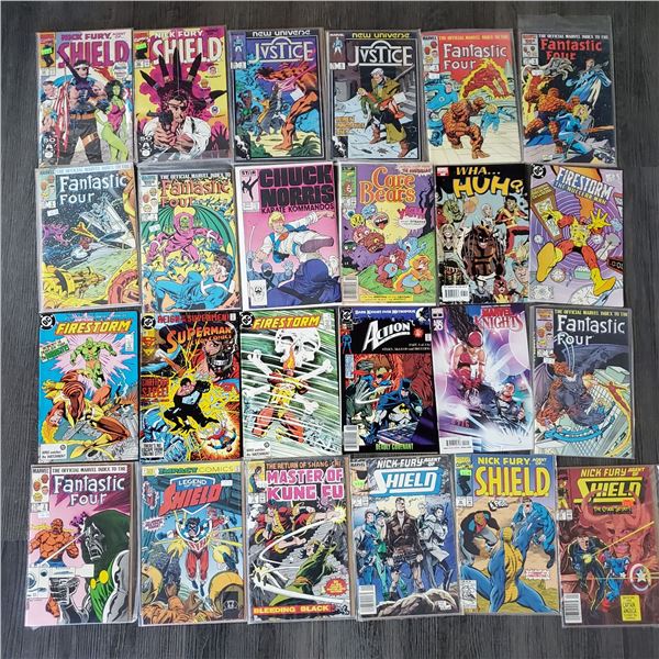 Assorted Collectible Comics, Fantastic Four, Chuck Norris, Fantastic Four
