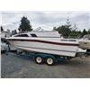 Image 25 : 0A --  1983 BAYLINER CIERA SUNBRIDGE 2355 ON A 1984 EASY LOADER BOAT TRAILER, WHITE, 28' APX//24.5'