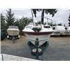 Image 8 : 0A --  1983 BAYLINER CIERA SUNBRIDGE 2355 ON A 1984 EASY LOADER BOAT TRAILER, WHITE, 28' APX//24.5'