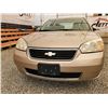 Image 8 : D4 --  2007 CHEVROLET MALIBU LT , Brown, 208,564 KMS