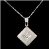 Image 1 : 18K Gold 1.68ctw Diamond Pendant