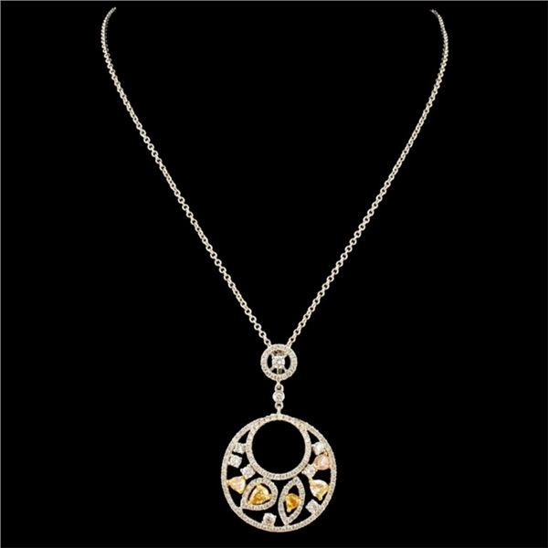 18K Gold 1.26ctw Diamond Pendant