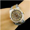 Image 2 : Rolex DateJust YG/SS Diamond 36mm Wristwatch